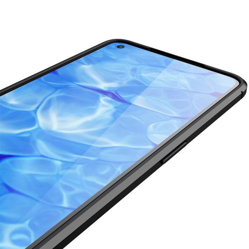 Cover Realme 9 Pro Plus Dobbelt Linje Litchi Læder Effekt