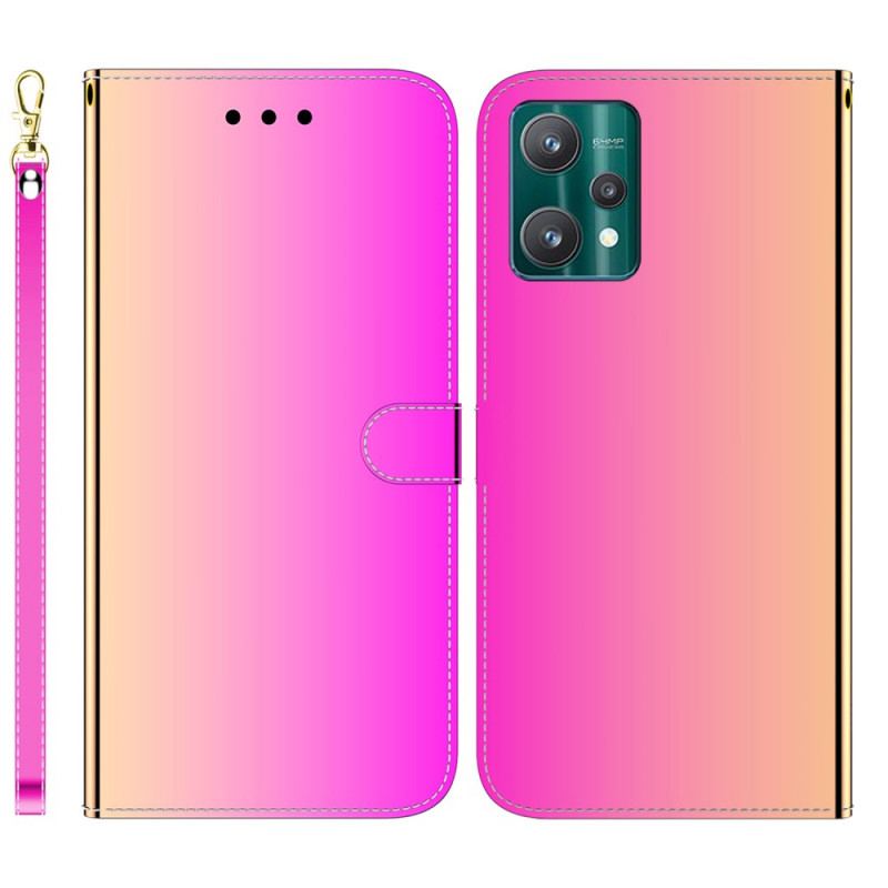 Flip Cover Realme 9 Pro Plus Spejlcover I Imiteret Læder