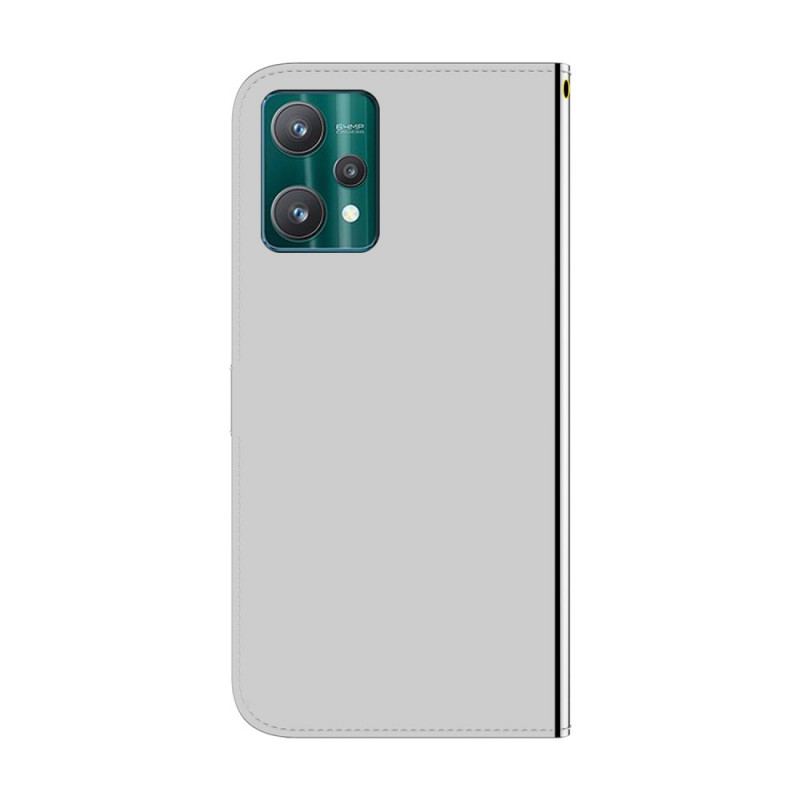 Flip Cover Realme 9 Pro Plus Spejlcover I Imiteret Læder