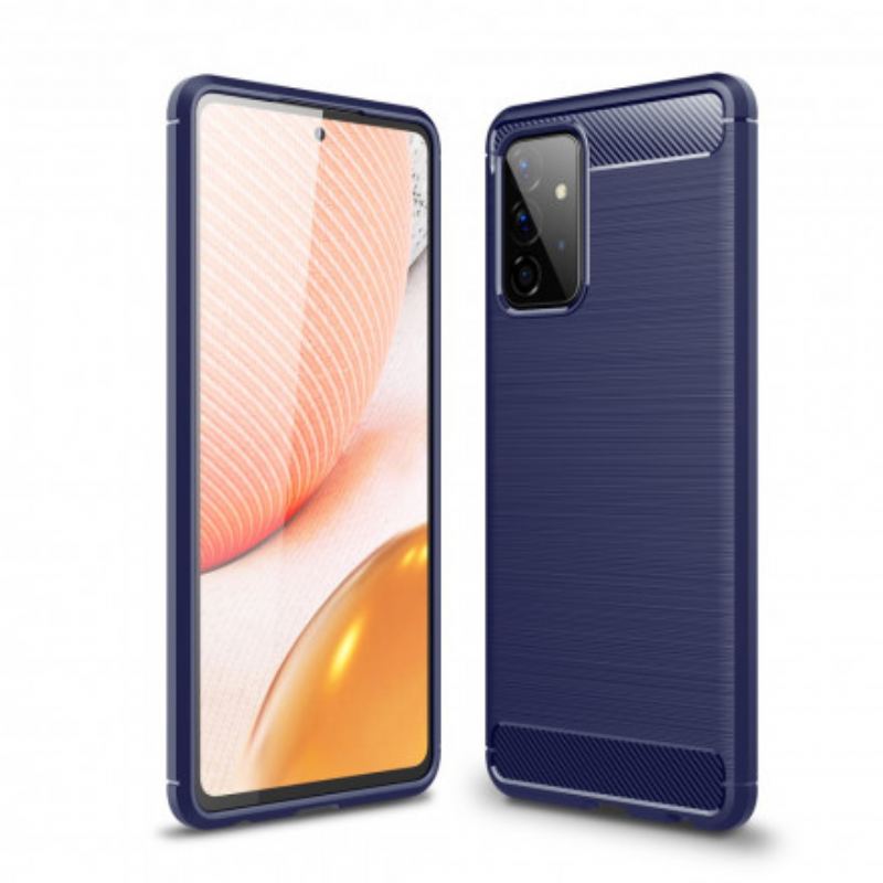 Cover Samsung Galaxy A72 4G / A72 5G Børstet Kulfiber