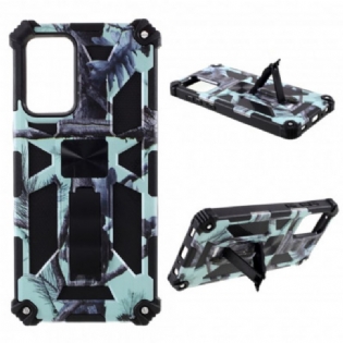 Cover Samsung Galaxy A72 4G / A72 5G Camouflage Aftagelig Støtte