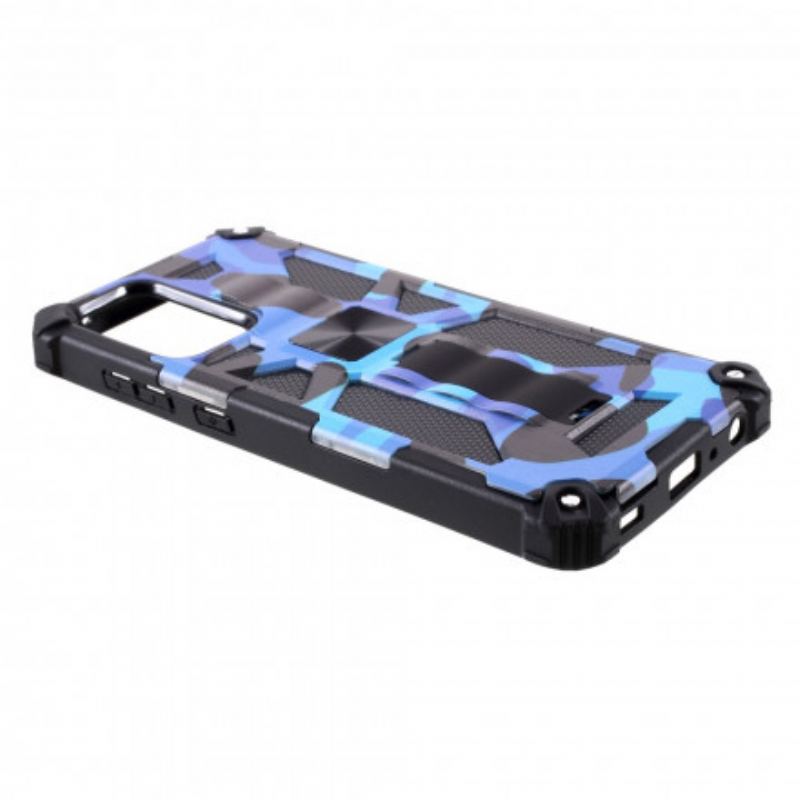 Cover Samsung Galaxy A72 4G / A72 5G Camouflage Aftagelig Støtte