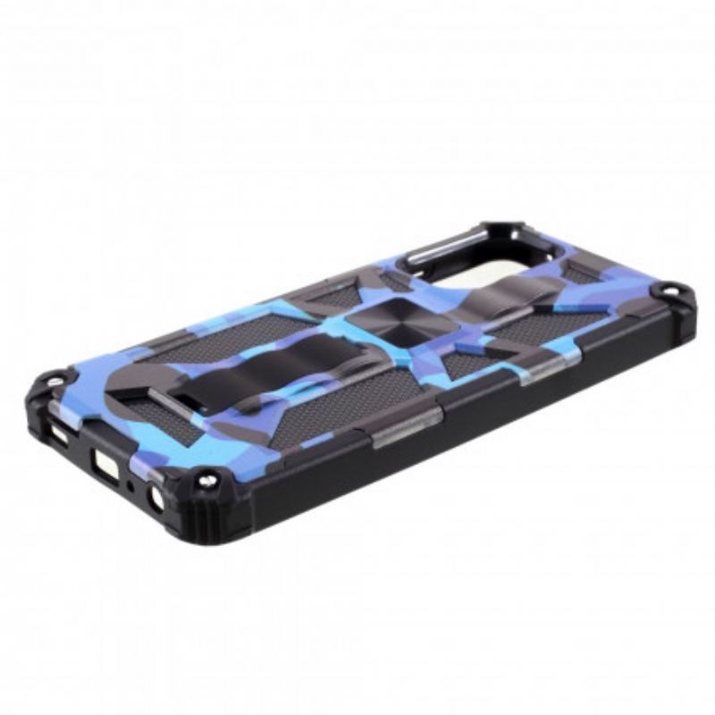 Cover Samsung Galaxy A72 4G / A72 5G Camouflage Aftagelig Støtte