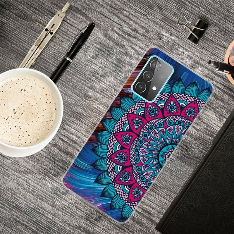 Cover Samsung Galaxy A72 4G / A72 5G Farverig Mandala