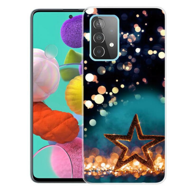 Cover Samsung Galaxy A72 4G / A72 5G Fleksibel Stjerne