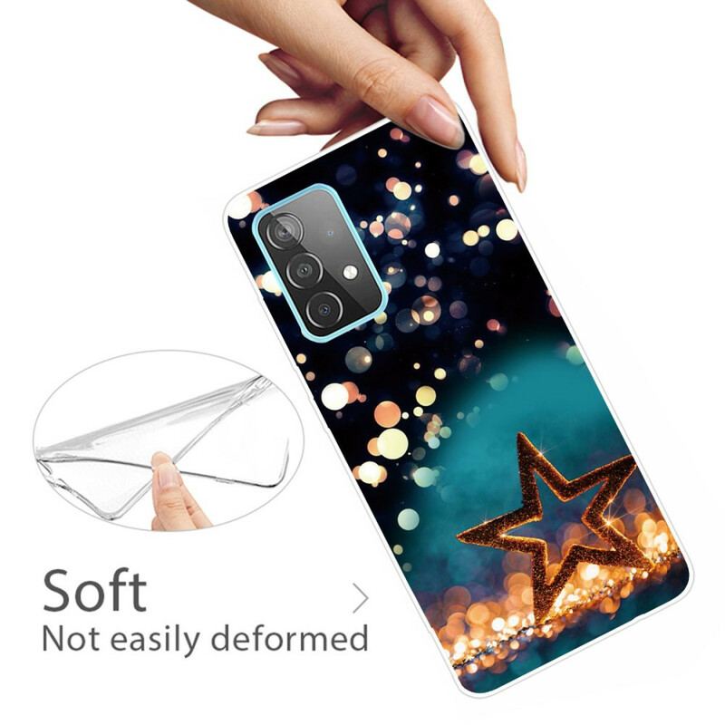 Cover Samsung Galaxy A72 4G / A72 5G Fleksibel Stjerne