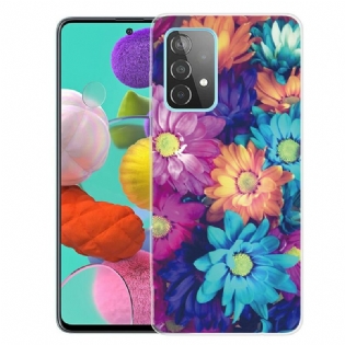 Cover Samsung Galaxy A72 4G / A72 5G Fleksible Blomster