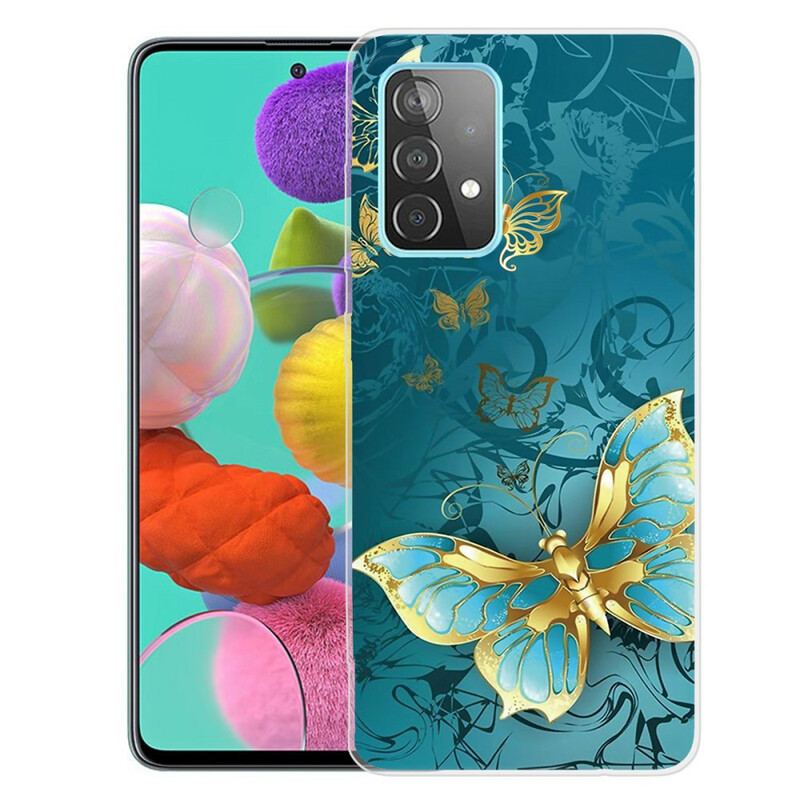 Cover Samsung Galaxy A72 4G / A72 5G Fleksible Sommerfugle