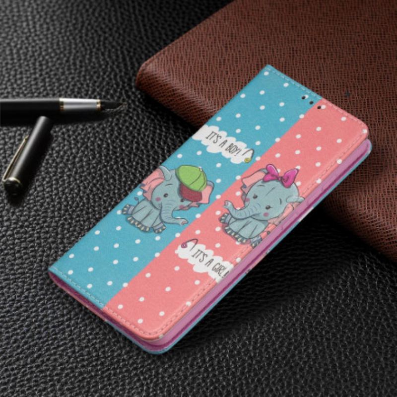 Cover Samsung Galaxy A72 4G / A72 5G Flip Cover Baby Elefanter