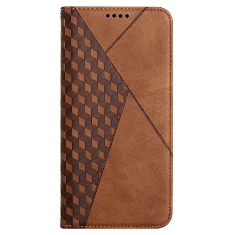 Cover Samsung Galaxy A72 4G / A72 5G Flip Cover Geo Lædereffekt