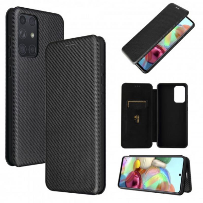 Cover Samsung Galaxy A72 4G / A72 5G Flip Cover Kulfiber