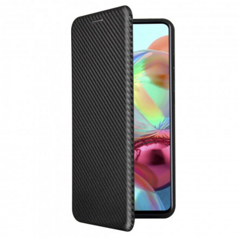 Cover Samsung Galaxy A72 4G / A72 5G Flip Cover Kulfiber