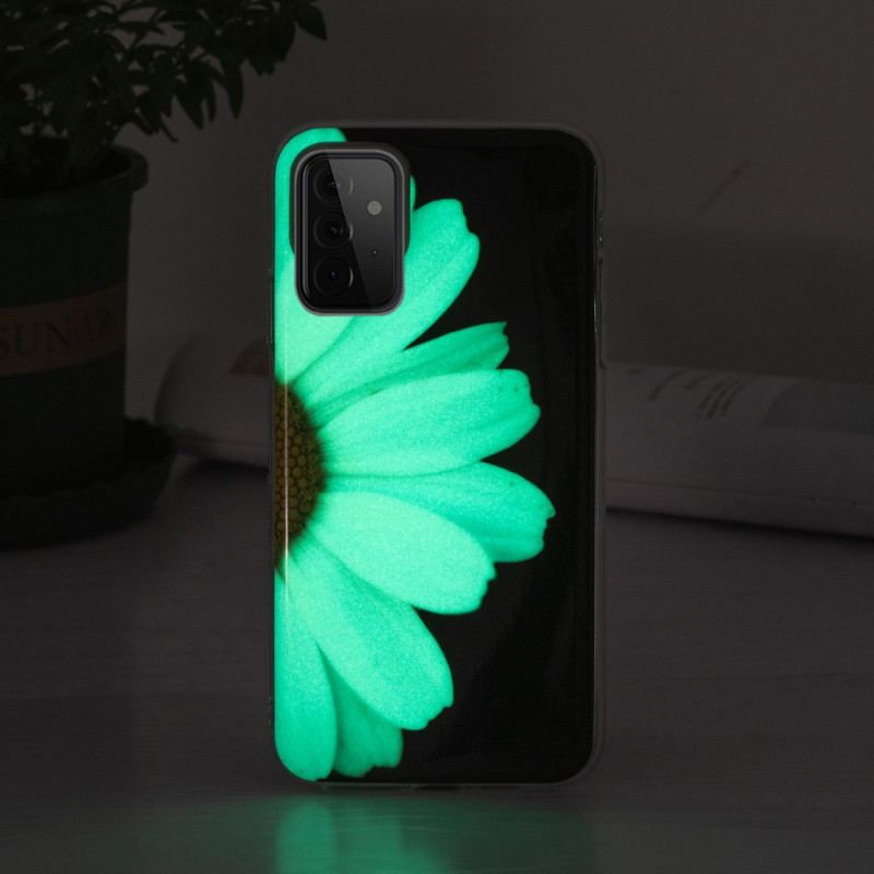 Cover Samsung Galaxy A72 4G / A72 5G Fluorescerende Blomsterserie