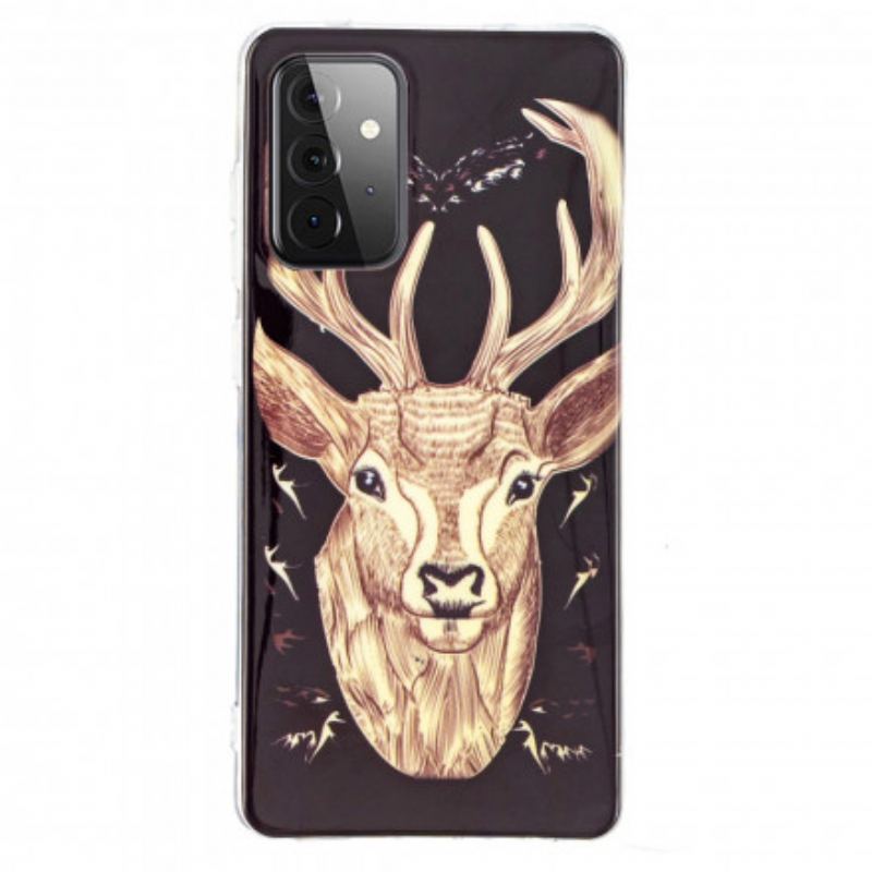 Cover Samsung Galaxy A72 4G / A72 5G Fluorescerende Majestic Deer