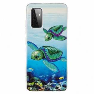 Cover Samsung Galaxy A72 4G / A72 5G Fluorescerende Skildpadder