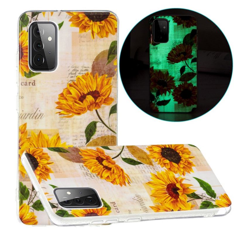 Cover Samsung Galaxy A72 4G / A72 5G Fluorescerende Solsikker