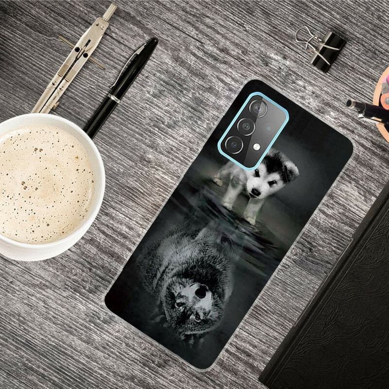 Cover Samsung Galaxy A72 4G / A72 5G Hvalpe Drøm