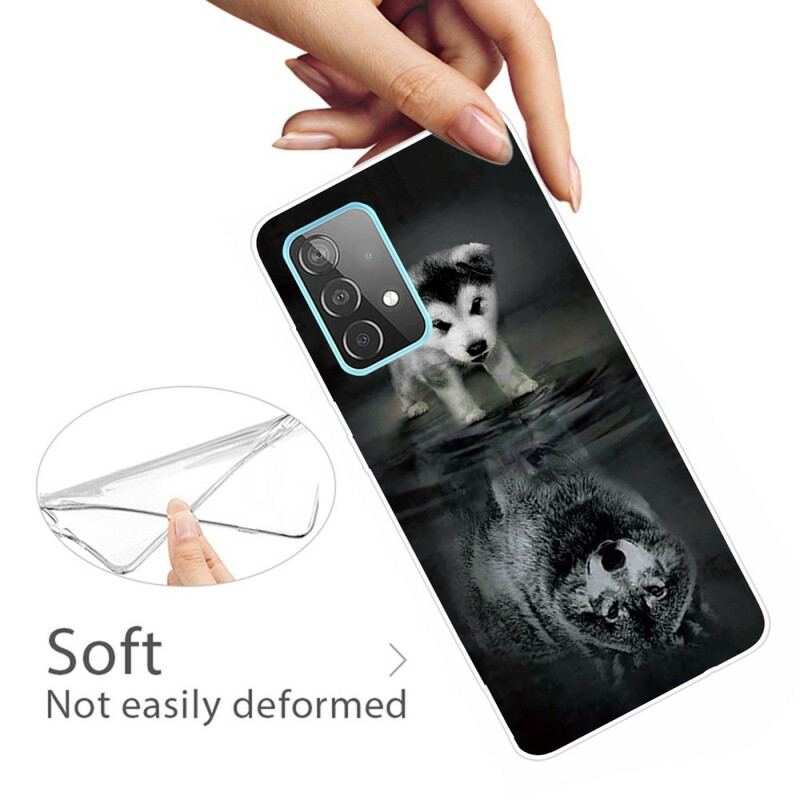 Cover Samsung Galaxy A72 4G / A72 5G Hvalpe Drøm