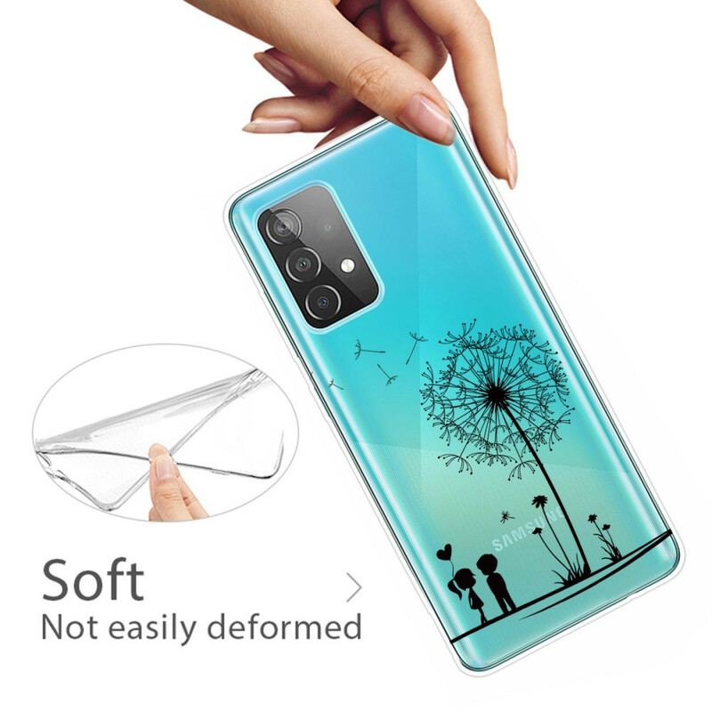 Cover Samsung Galaxy A72 4G / A72 5G Mælkebøtte Kærlighed