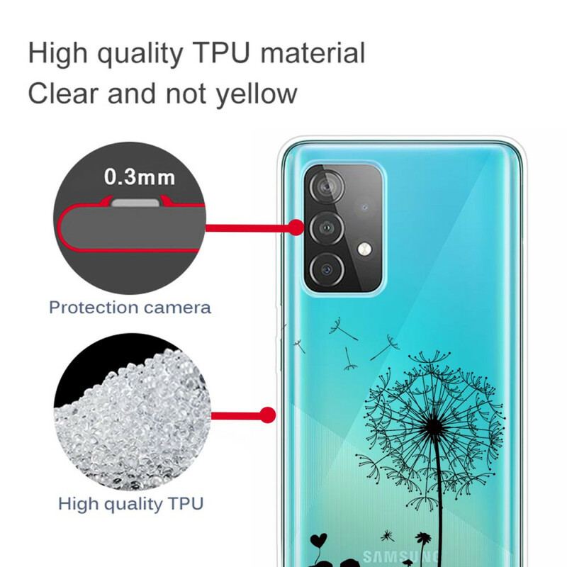 Cover Samsung Galaxy A72 4G / A72 5G Mælkebøtte Kærlighed