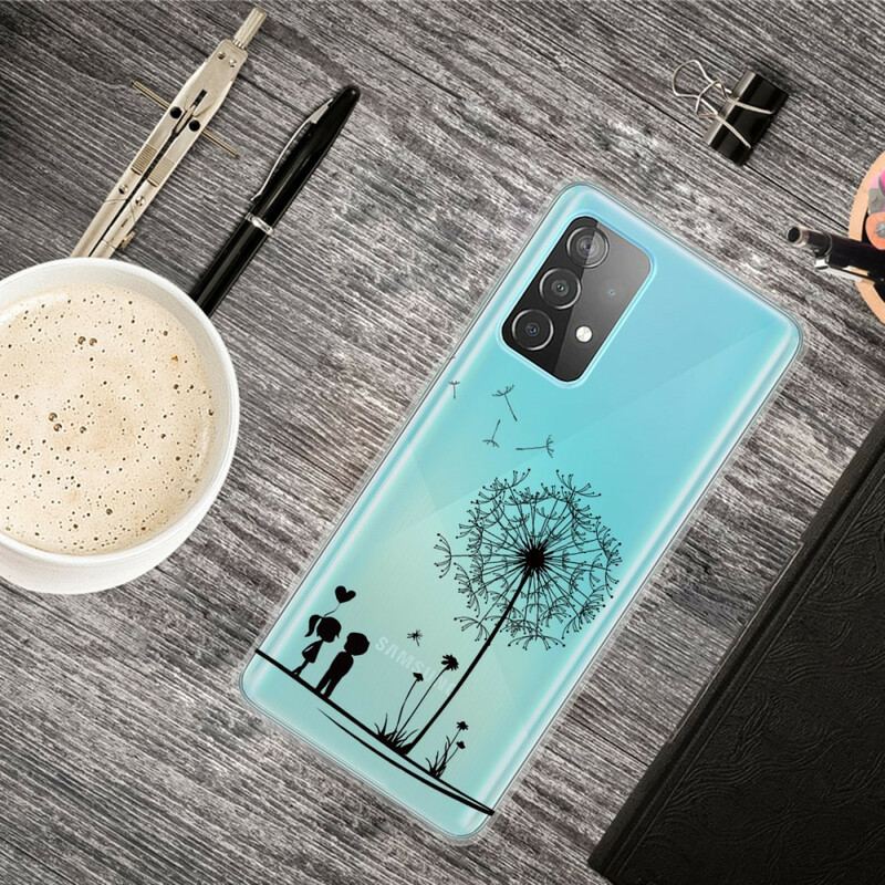 Cover Samsung Galaxy A72 4G / A72 5G Mælkebøtte Kærlighed