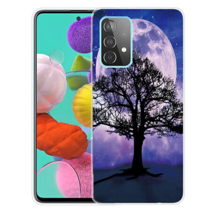 Cover Samsung Galaxy A72 4G / A72 5G Træ Og Måne