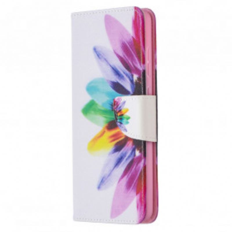 Flip Cover Samsung Galaxy A72 4G / A72 5G Akvarel Blomst