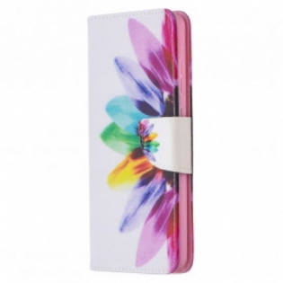 Flip Cover Samsung Galaxy A72 4G / A72 5G Akvarel Blomst