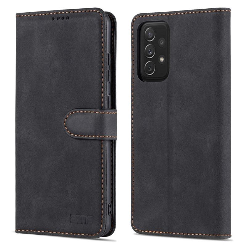 Flip Cover Samsung Galaxy A72 4G / A72 5G Azns Lædereffekt