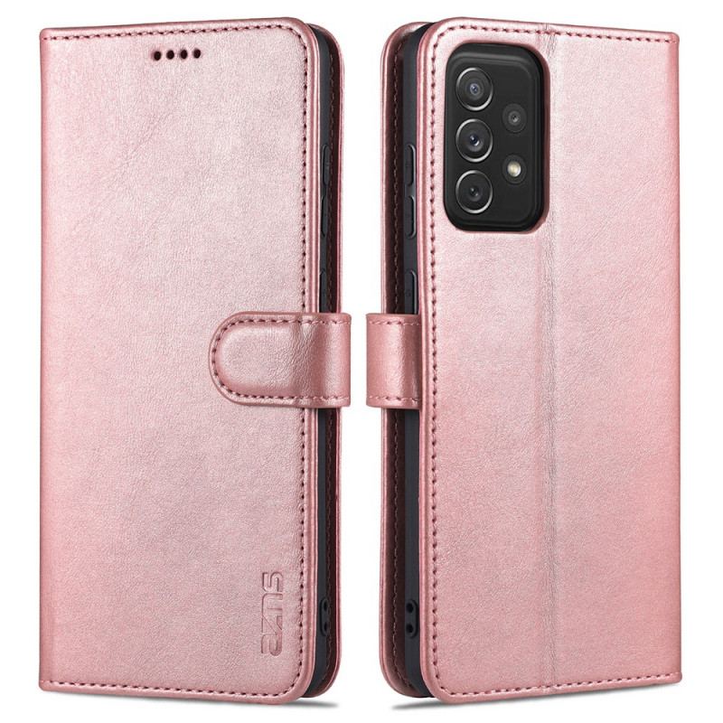 Flip Cover Samsung Galaxy A72 4G / A72 5G Azns Lædereffekt