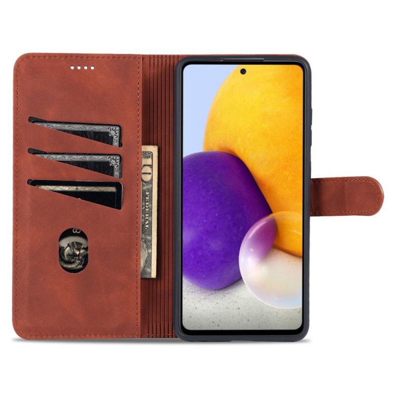 Flip Cover Samsung Galaxy A72 4G / A72 5G Azns Lædereffekt