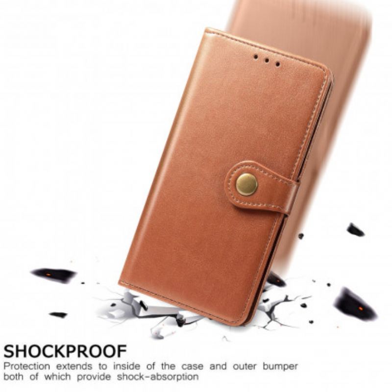 Flip Cover Samsung Galaxy A72 4G / A72 5G Kunstlæder Og Vintage Lås