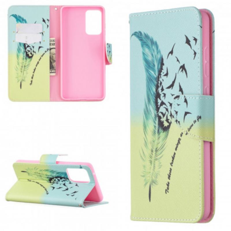 Flip Cover Samsung Galaxy A72 4G / A72 5G Lære At Flyve