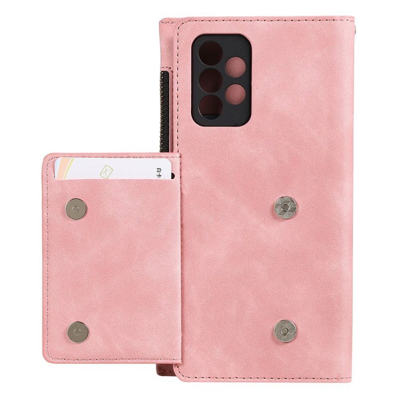 Flip Cover Samsung Galaxy A72 4G / A72 5G Møntpung Og Kortholder