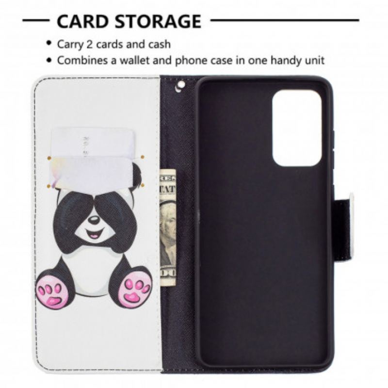 Flip Cover Samsung Galaxy A72 4G / A72 5G Panda Sjov