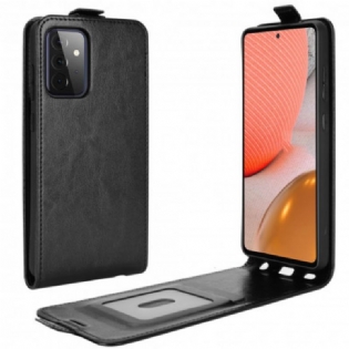 Læder Cover Samsung Galaxy A72 4G / A72 5G Flip Cover Lodret Klap I Lædereffekt