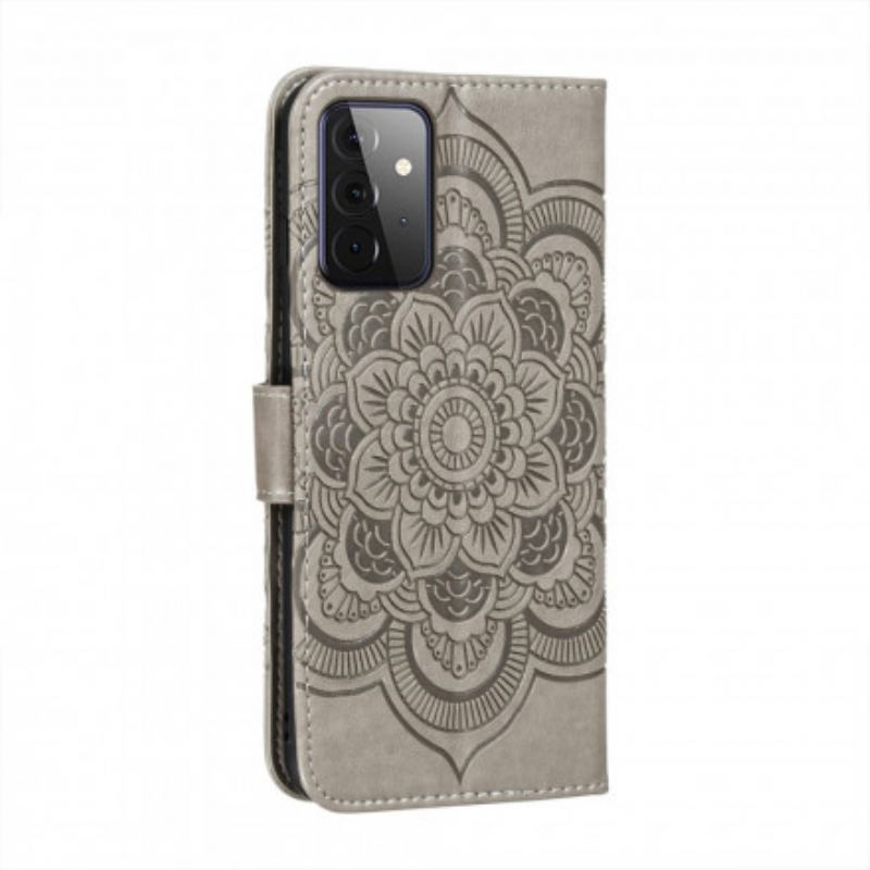 Læder Cover Samsung Galaxy A72 4G / A72 5G Fuld Mandala