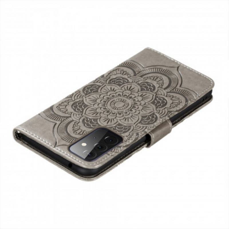 Læder Cover Samsung Galaxy A72 4G / A72 5G Fuld Mandala