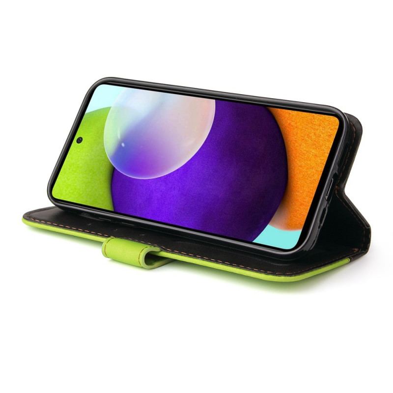 Læder Cover Samsung Galaxy A72 4G / A72 5G To-tonet