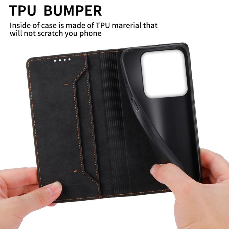 Flip Cover Xiaomi 14 Pro Rfid-blokerende Tegnebog