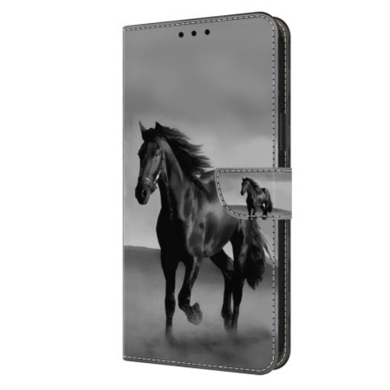 Flip Cover Xiaomi 14 Pro Sort Hest