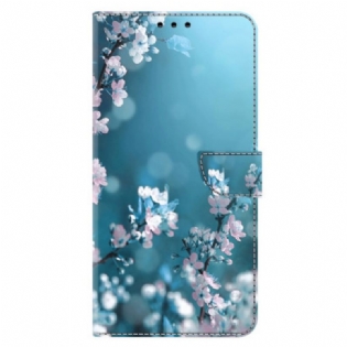 Læder Cover Xiaomi 14 Pro Blommeblomster