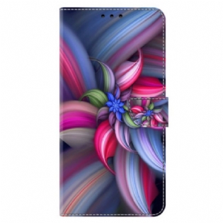 Læder Cover Xiaomi 14 Pro Telefon Etui Farverige Blomster