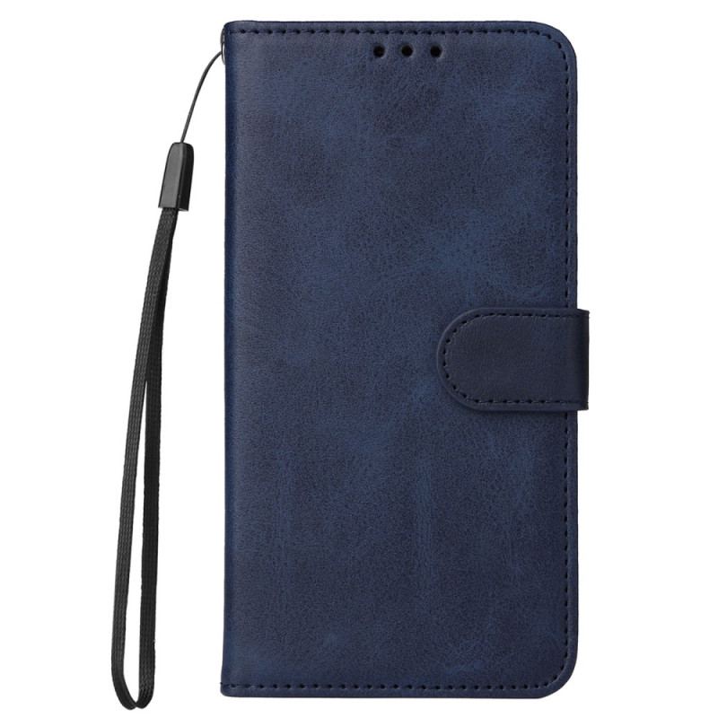 Læder Cover Xiaomi 14 Pro Telefon Etui Fastspændt Kalvetekstur