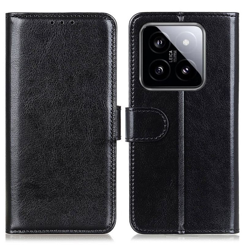 Læder Cover Xiaomi 14 Pro Telefon Etui Kunstlæder