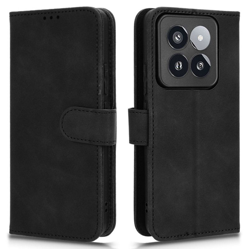 Læder Cover Xiaomi 14 Pro Telefon Etui Ruskindseffekt