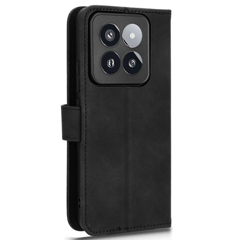 Læder Cover Xiaomi 14 Pro Telefon Etui Ruskindseffekt