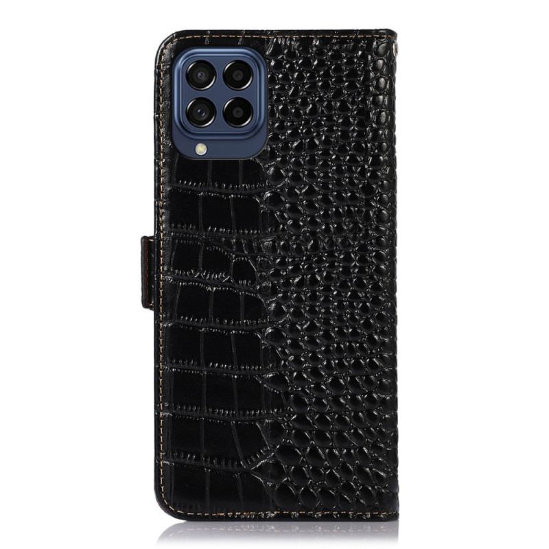 Flip Cover Samsung Galaxy M53 5G Crocodile Style Rfid