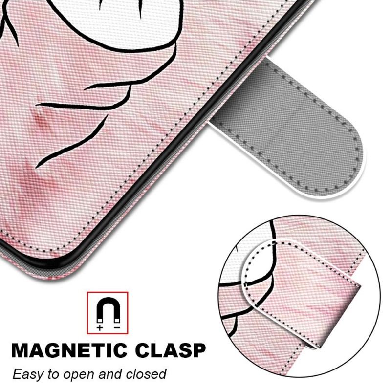 Flip Cover Samsung Galaxy M53 5G Finger Hjerte