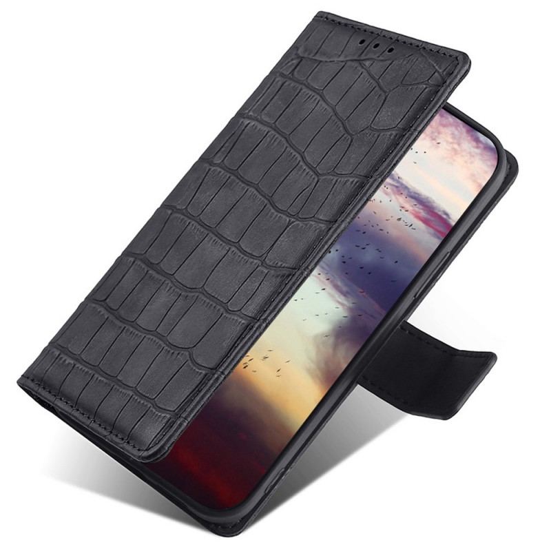 Flip Cover Samsung Galaxy M53 5G Krokodillehudstil